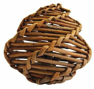 BeezTees Rodent Fun Willow Ball Toy for Small Animals - Rabbit and Rodent Toys and Enrichment - 8712695157700 - 1