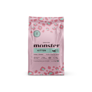 Monster Cat Grain-Free Kitten Turkey & Chicken - Monster Dry Food - 7350040125700 - 2