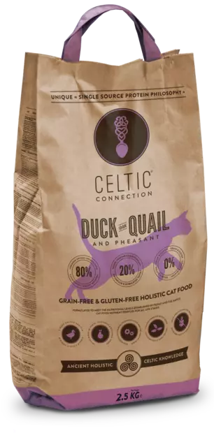 Celtic Duck-Quail-Pheasant 2,5kg - Spezial-Trockenfutter für Katzen - 5425038502510 - 1