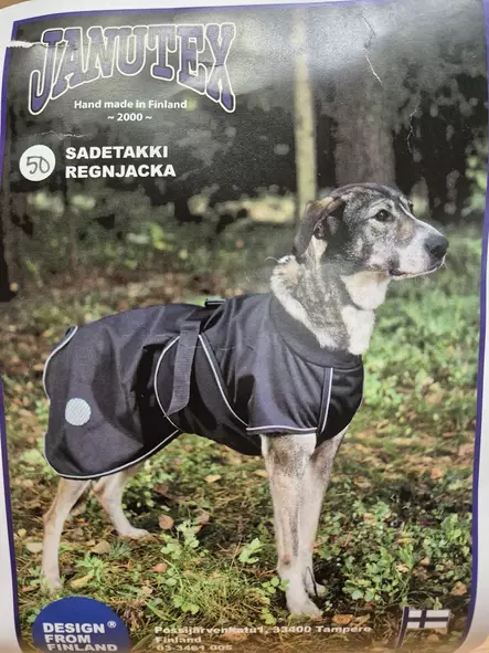 Janutex Black Raincoat for Dogs - Dog Coats and Overalls - SADETAKKI40 - 1