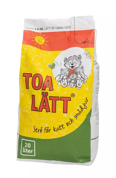 Toa-Lätt 20l - Kattens träbaserade sand - 7392691110100 - 1