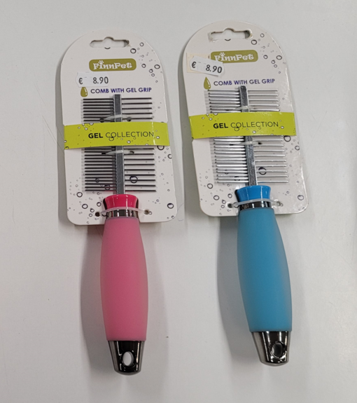 FinnPet Gel Sammlung Kamm mit Gelgriff - Hundekämme, Bürsten und Striegel - 6430074327200 - 1