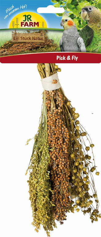 Jr. Farm Pick & Fly Millet & Sorghum & Flax for Birds 130g - Bird Food and Treats - 4024344088650 - 1