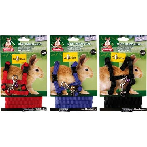 Karlie Kani Geschirr mit Leine 120cm - Kanin Geschirre - 4016598034590 - 2