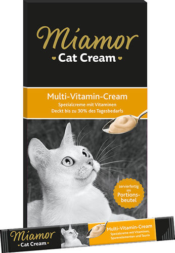 Miamor Kattkräm Vitaminpasta 6x15g kattens kosttillskott - Kattens godis - 4000158743060 - 1