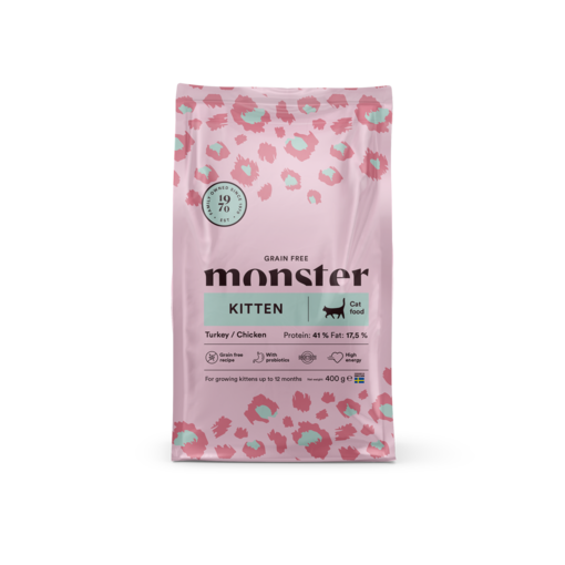 Monster Cat Grain-Free Kitten Turkey & Chicken - Monster Dry Food - 7350040125700 - 1