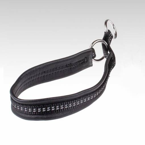 Jokke Aksu Semi-Adjustable Leather Collar - Half-Choke Dog Collars - 6417114386120 - 1