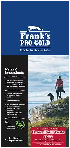 Frank's Pro Gold Green Field Taste Hundefutter - Franks Pro Gold Trockenfutter - 6420140010020 - 1