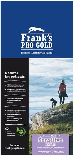 Frank’s Pro Gold Sensitive hundfoder - Franks Pro Gold hundfoder för vuxna - 6420140010150 - 1