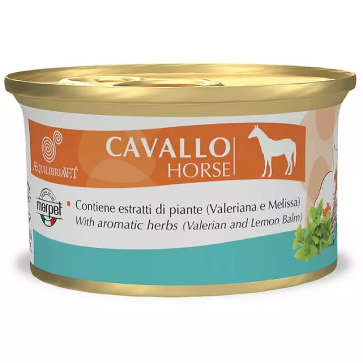 AEQUILIBRIAVET Horse 85g - Våtmat i burk för katt - 8031701202310 - 1