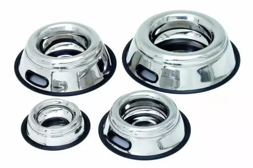 Karlie Metallnapf mit Spritzschutz - Hundeschüsseln aus Metall - 4016598442630 - 1