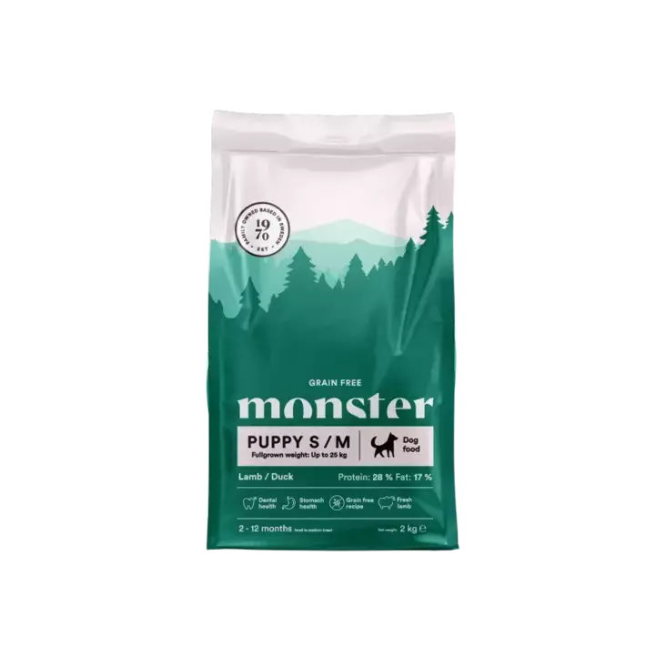 Monster Dog Grain-Free Puppy All Breed Lamb & Duck - Monster Dry Dog Food - 7350040125380 - 1