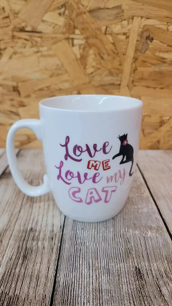 Otter House Love Me Love My Cat Becher - Tierbezogene Produkte - 5017680037870 - 1