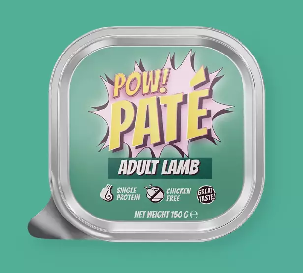 POW! Pate Adult Lamb 150g - Hundnassfutter - 7350040128770 - 1