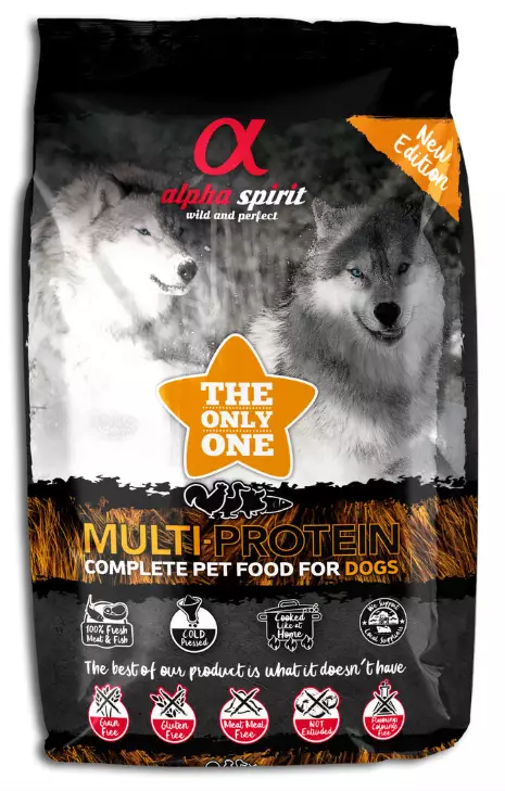 Alpha Spirit The Only One Multi-Protein (kyckling, fisk, fläsk, anka) - Specialtorkad mat - 8436586310240 - 1