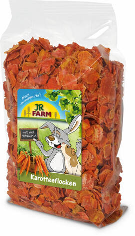 JR Farm Carrot Flakes Treat for Rodents 150g - Rabbit and Rodent Treats - 4024344162541 - 1