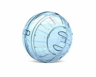 Savic Exercise Ball for Small Animals - Rabbit and Rodent Toys and Enrichment - 5411388001971 - 2