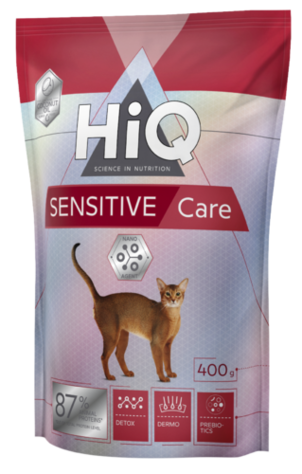 HiQ Cat Adult Sensitive Cat Food 400g - Specialized Dry Cat Food - 4771317464521 - 1