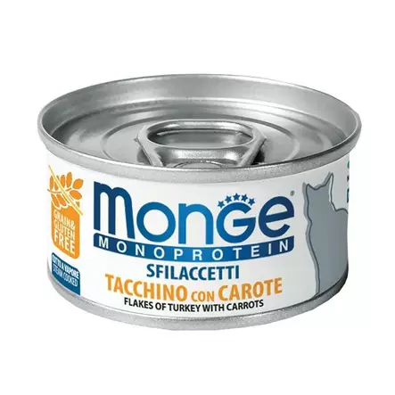 Monge Monoprotein Turkey 80g Cat Wet Food - Wet Cat Food Cans - 8009470007191 - 1