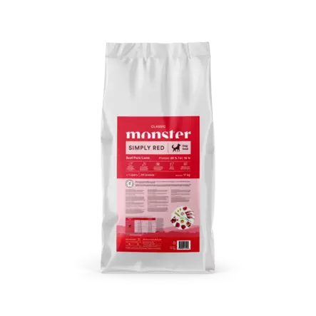 Monster Classic Simply Red 2kg - Monster Dry Dog Food - 7350040131251 - 2
