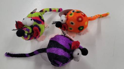 Flamingo Minnie Colorful Mouse Cat Toy - Cat Toy Mice - 5400274871811 - 1