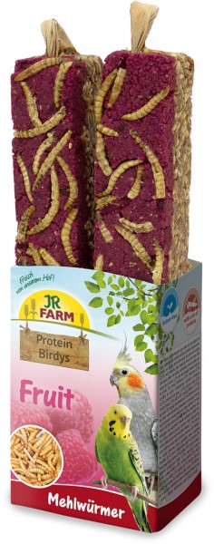 Jr. Farm Protein Birdys Fruit and Mealworms Treat Bar for Birds - Bird Food and Treats - 4024344230561 - 1