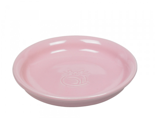 Nobby Katzenkeramik Milchschale Teller 14cm rosa - Katzenfutterschalen - 4033766733581 - 1