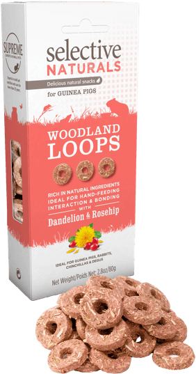 Supreme Selective Woodland Loops Snack 80g - Kanin- und Nagerleckerlis - 730582000081 - 1