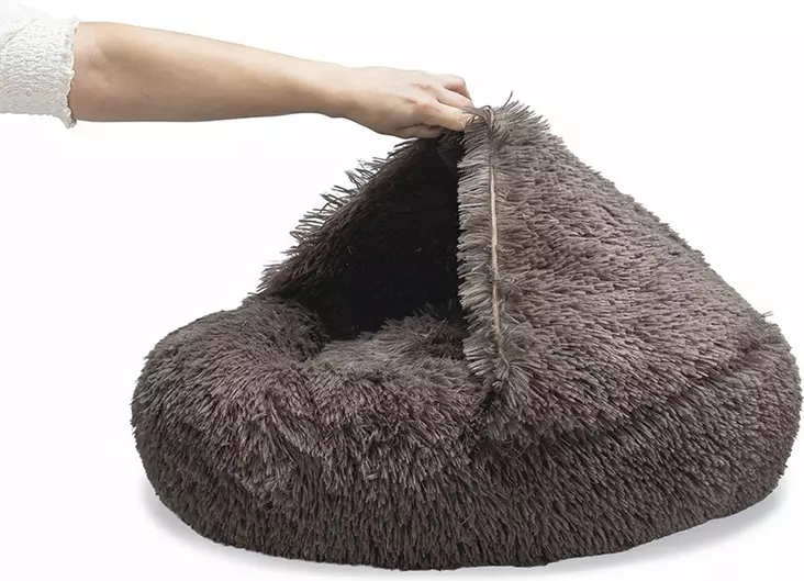 Beeztees Yala Semi-Covered Dog Bed - Dog Beds with Edges - 8712695211761 - 1