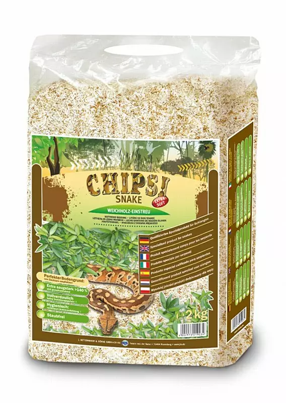 Chipsi Snake Bedding Material for Snakes 2kg - Terrarium Bedding and Substrate - 4002973265321 - 1