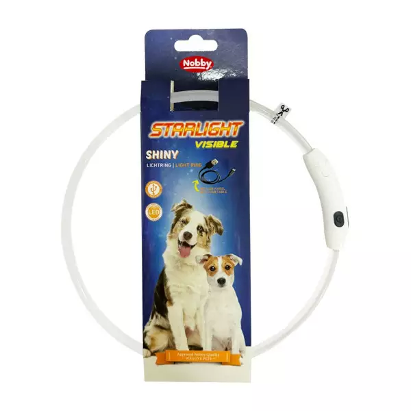 Nobby Starlight Shiny Rechargeable LED Collar - Dog Light Collars - 4033766780851 - 1