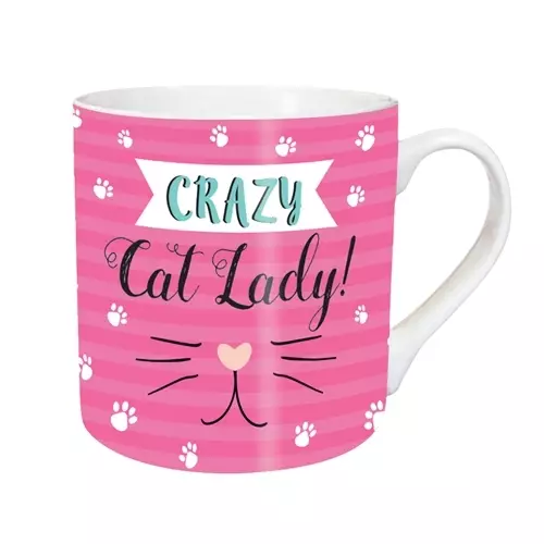 Otter House Grazy Cat Lady Tasse - Tierbezogene Produkte - 5017680052941 - 1