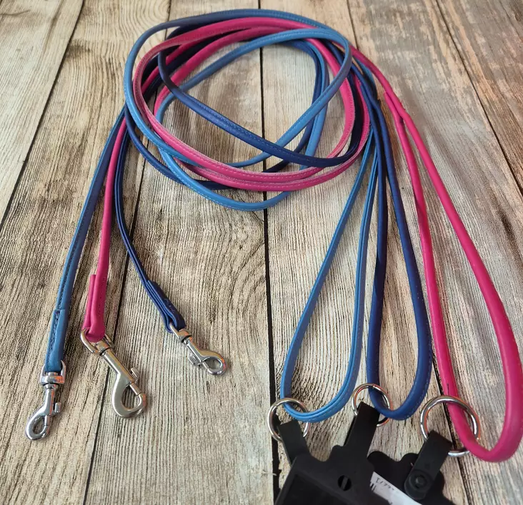 Rundgelegter Lederleine 180cm - Hundeleder aus Leder - PTALUTIN1 - 1