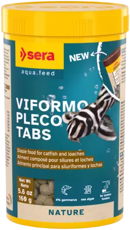 Sera Viformo Bottom Tablet for Aquarium Fish - Dry Fish Food - 4001942005401 - 4