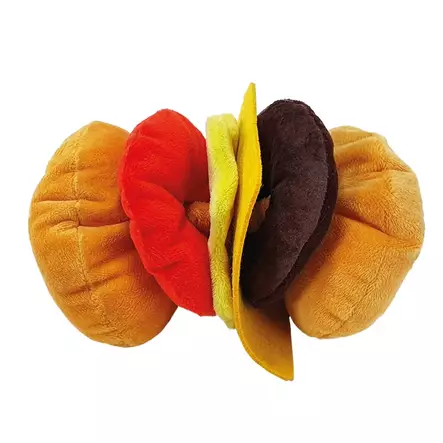 Nobby Happy Food Hamburger Dog Toy - Dog Plush Toys - 4033766657382 - 2