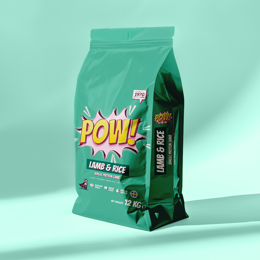 POW! Hund Lamm Ris Enskilt protein Lamm Ris Hundfoder - Specialtorkad mat - 7350040129982 - 1