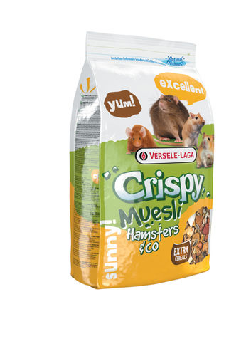 Versele-Laga Crispy Müsli för Hamstrar Fullfoder 1kg - Kost för gnagare - 5410340617212 - 1