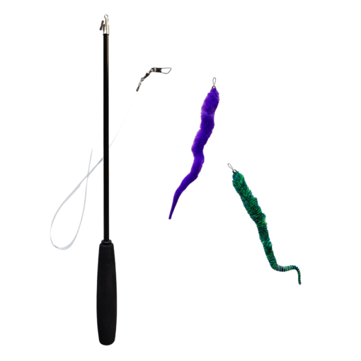 Yugie Toys Kattfiske Set - Kattens leksaker och pinnar - 6429810779342 - 1