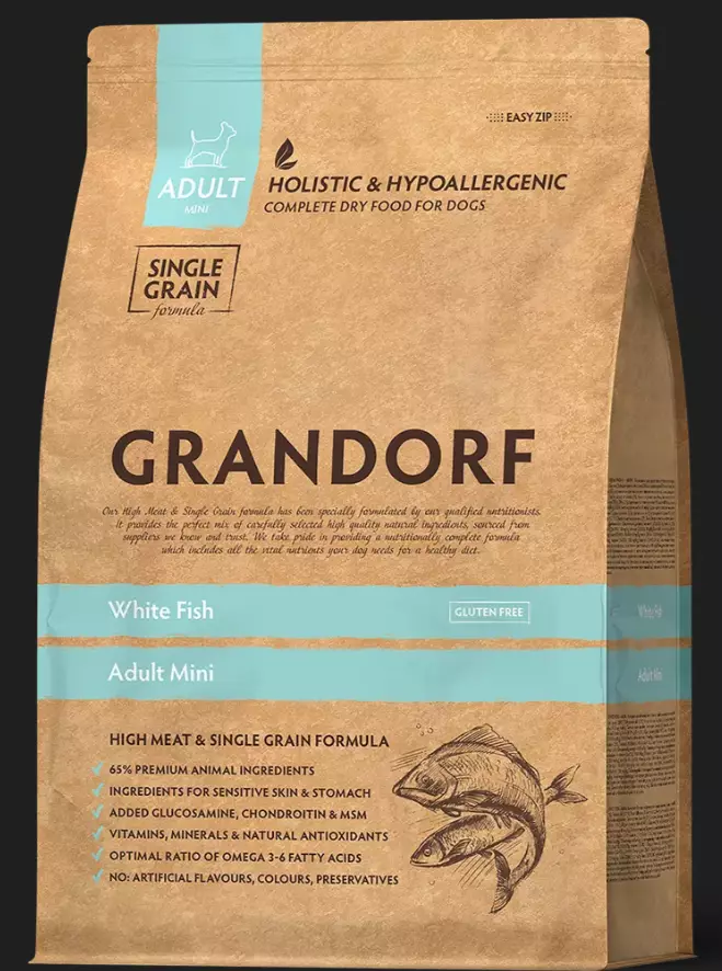 Grandorf D White Fish Mini 3kg - Specialty Dry Foods - 5407007853342 - 1