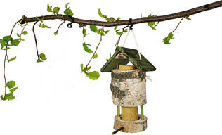 JR Farm Peanut Bar Peanut Tower Bird Feeder for Outdoor Birds - Bird Food and Treats - 4024344163883 - 2