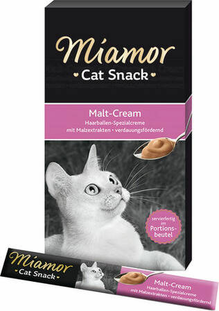 Miamor Katkrem Mallastahna 6x15g kattgodis - Kattens godis - 4000158743053 - 1