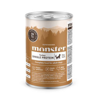 Monster Dog Adult Single Protein Turkey 400g - Dog Wet Foods - 7350040124383 - 0