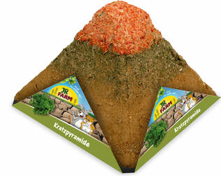 Jr.Farm Scratching Pyramid for Rodents 400g - Rabbit and Rodent Supplements - 4024344062933 - 1