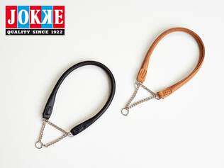 Jokke Wasa Teilverstellbarer Roter Lederhalsband - Halsbänder mit halber Zugkraft für Hunde - 6417114337863 - 1