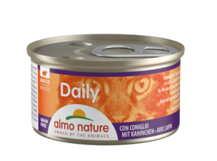 Almo Nature Daily Menu Rabbit Mousse Cat Wet Food 85g - Wet Cat Food Cans - 8001154125313 - 1