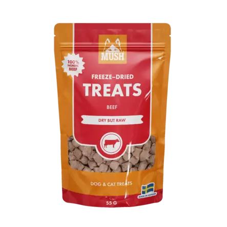MUSH FRYSTORKADE GODIS NAUT 55 G Kattgodis Hundgodis - Hundgodis - 7350086571523 - 1