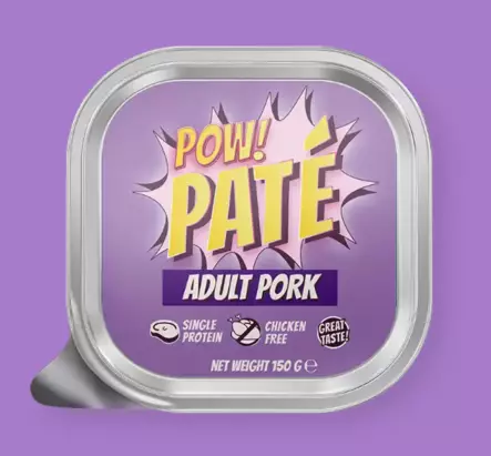 POW! Pate Adult Pork 150g - Hundnassfutter - 7350040128763 - 1