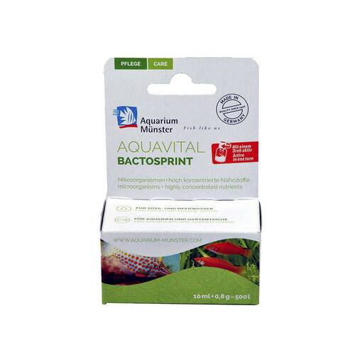 Aquarium Münster Aquavital Bactosprint Bakterienpräparat - Aquarium Wasserpflegemittel - 4005258004523 - 1