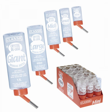 Classic Crystal De-Luxe Vattenslangar - Vattenflaskor för kaniner och gnagare - 5021689019003 - 1