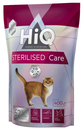 HiQ Sterilised Care 400 g - Specialtorrfoder för katter - 4771317463913 - 1